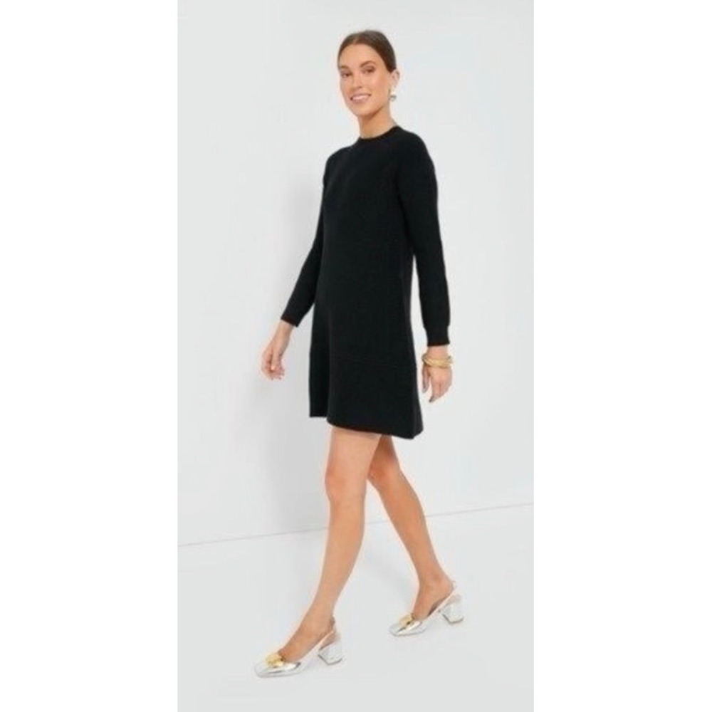 Tuckernuck x Pomander Place l Ainsley Wool Blend Knit Dress Black XL Cozy Ribbed